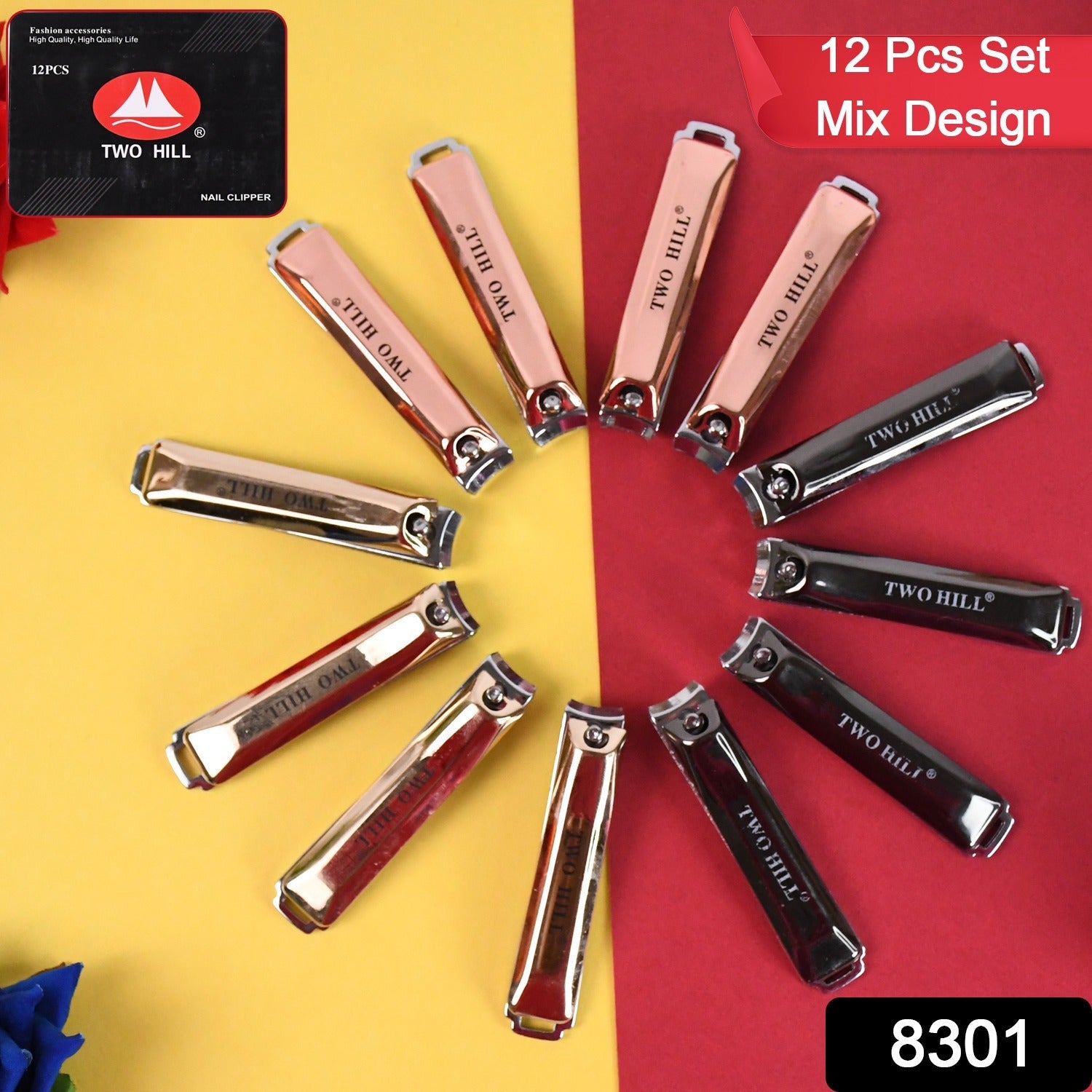 Stainless Steel Cute Nail Clipper with Nail Catcher, Nail File (12 Pcs Set / Mix Design) Stainless Steel Cute Nail Clipper with Nail Catcher, Nail File (12 Pcs Set / Mix Design)